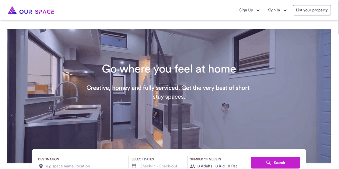 Our Space: Property Management Platform